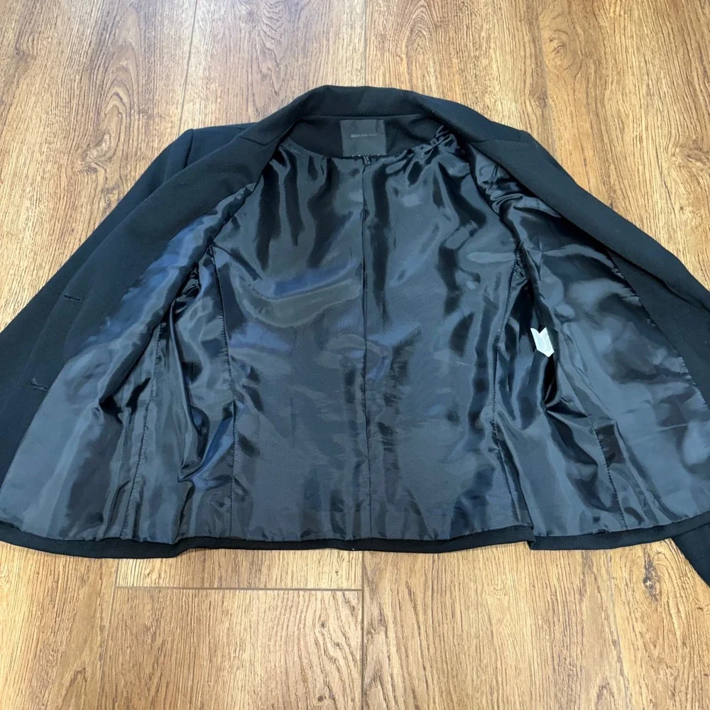 Bern & Mort Black Wool Blazer Womens 8 Capsule Quiet Luxury Old‎ Money Jacket